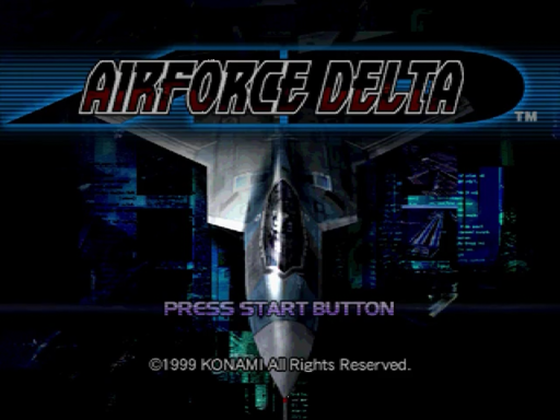 AirForce Delta title screen for Sega Dreamcast